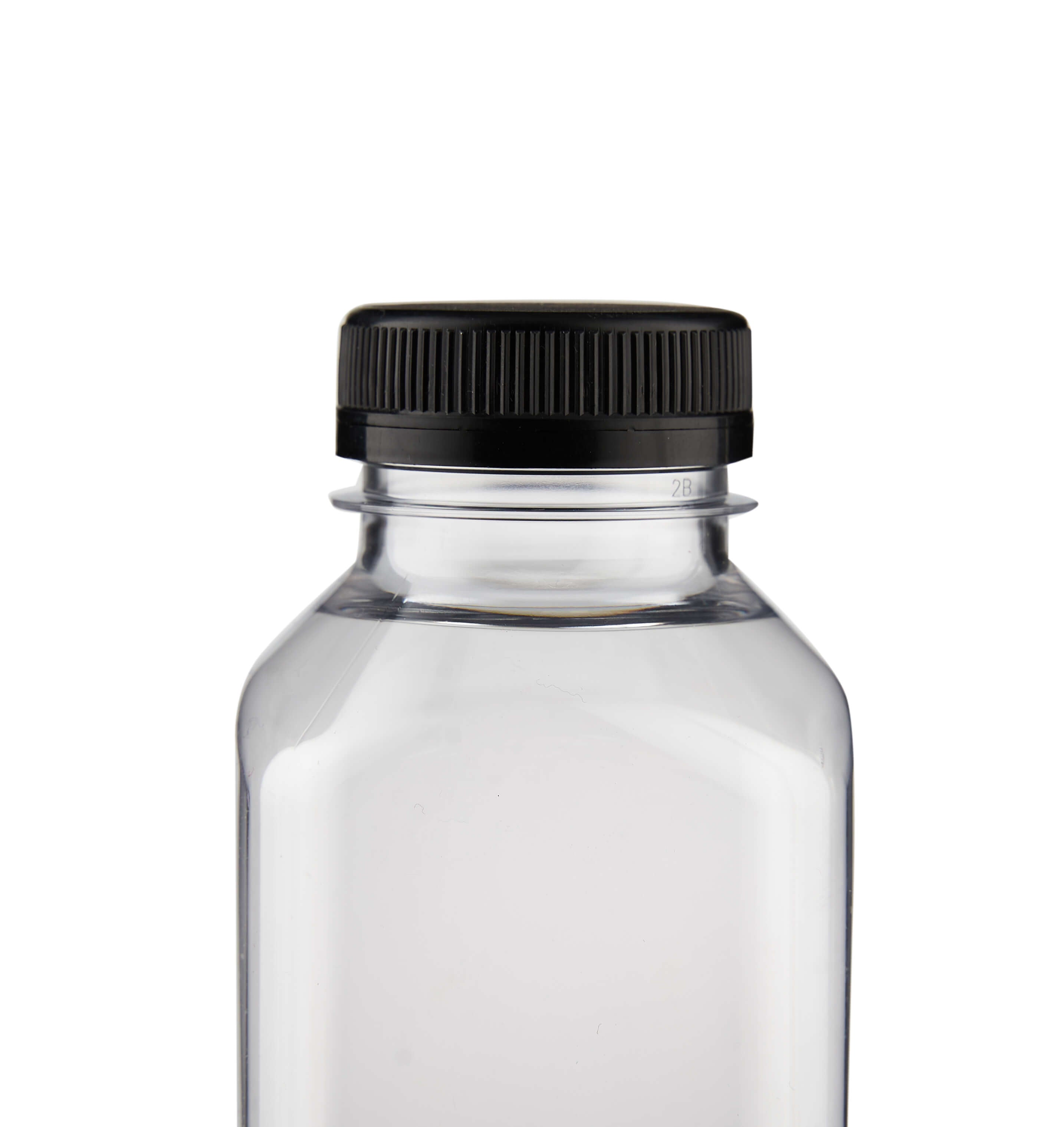 Plastic Square Bottle with Black Cap 500ml - Hotpack Global