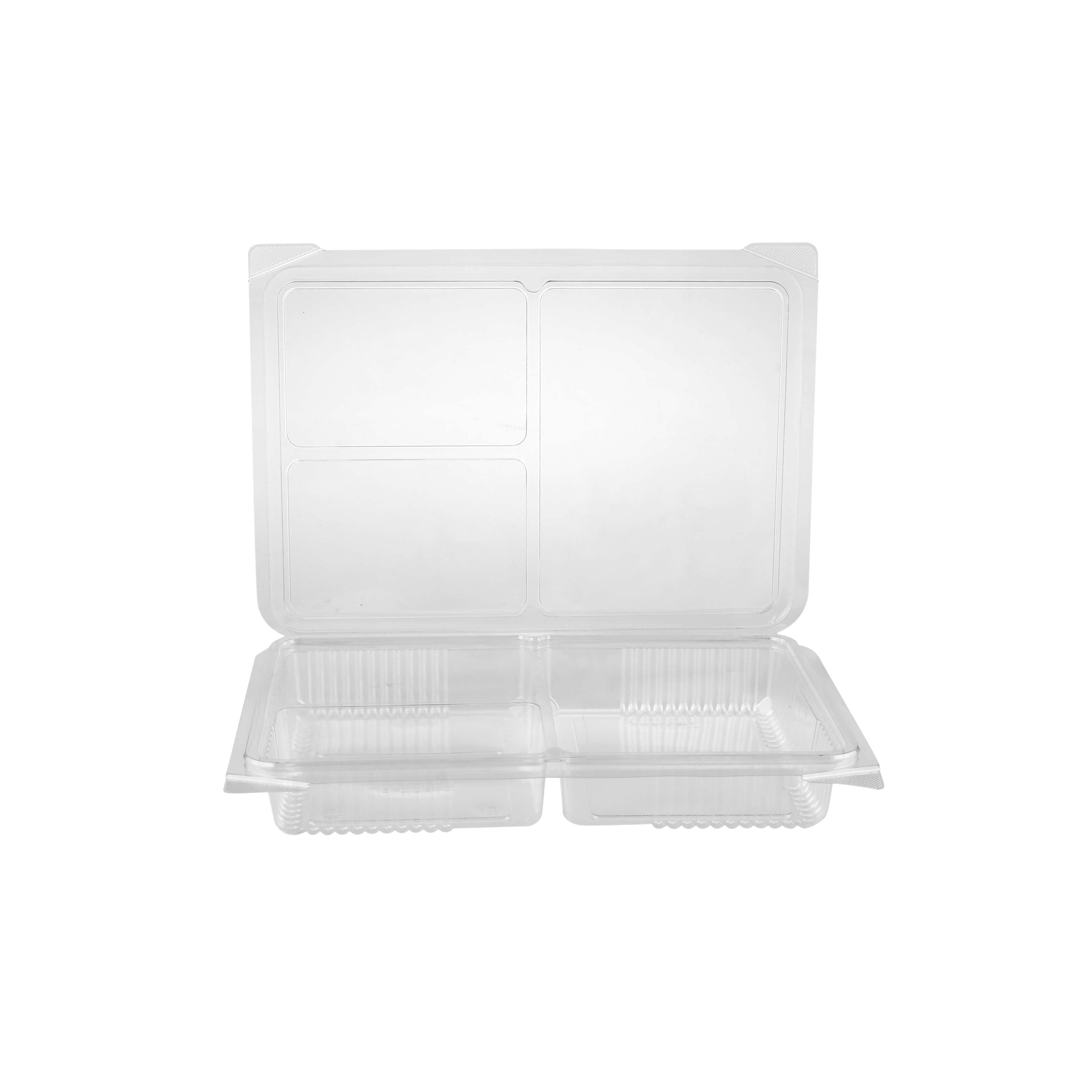 Clear Compartment Clamshell PET container – Hotpackjordan
