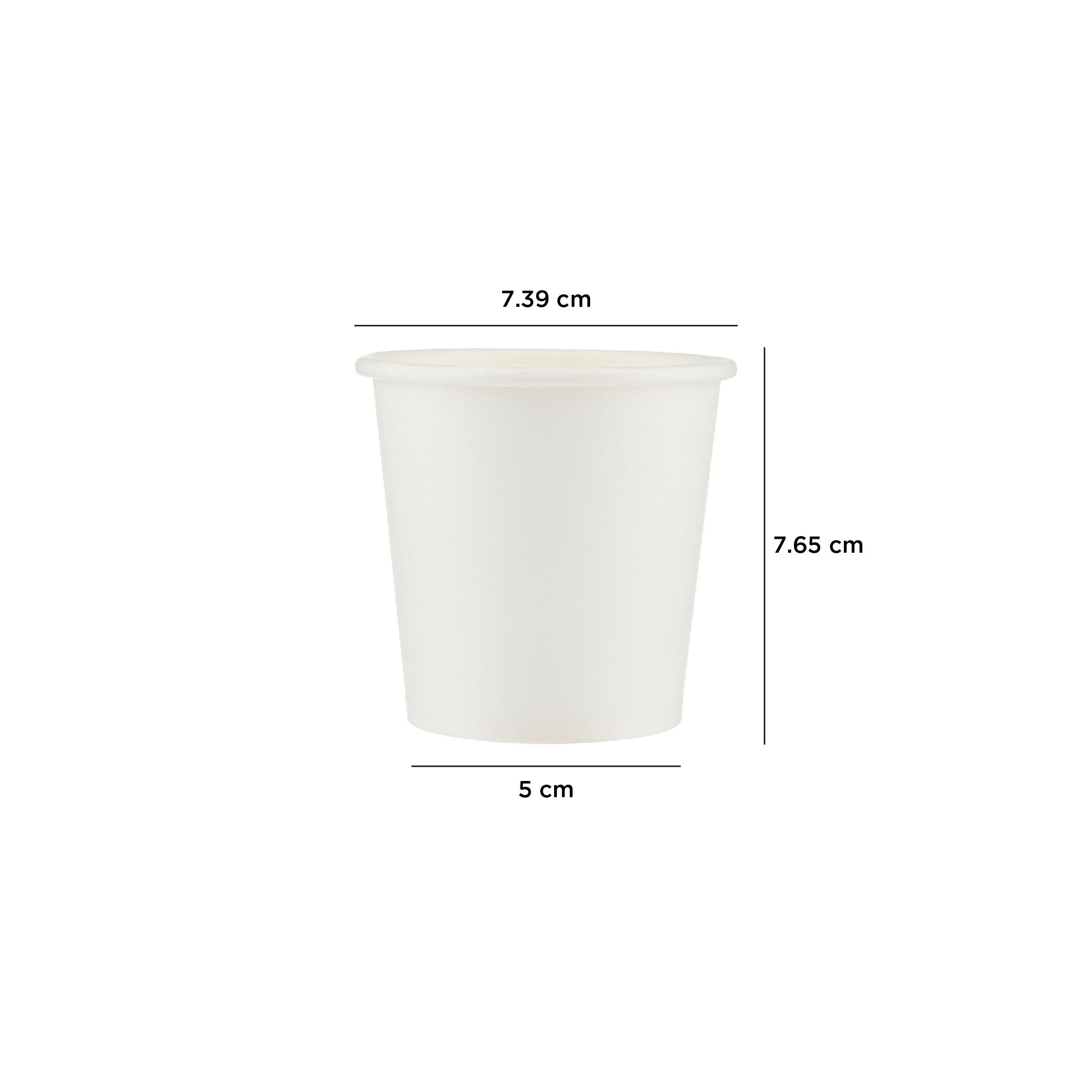 Heavy Duty White Single Wall Paper Cups - Hotpack UAE