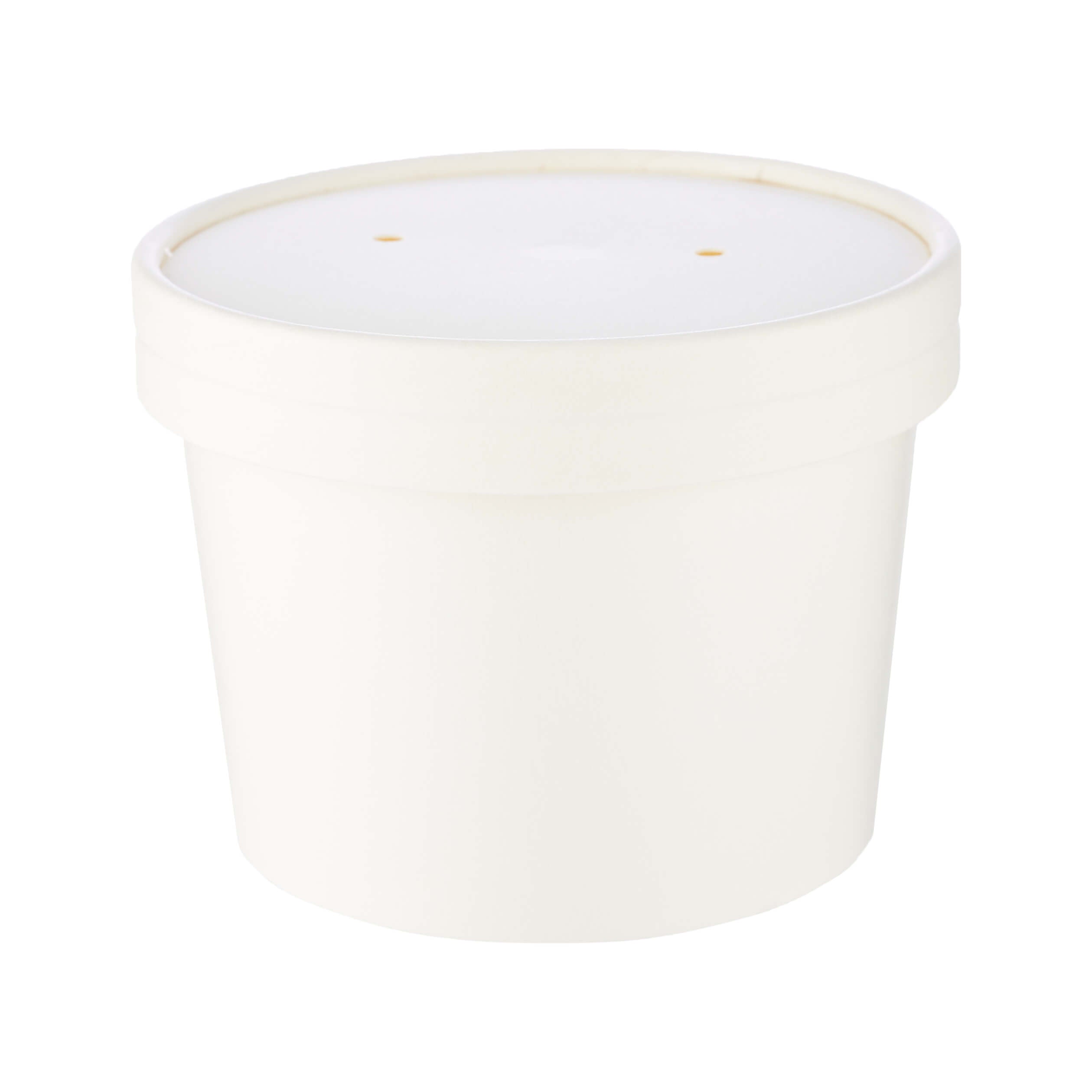 12 Oz White Paper Noodle Bowl with Paper Lid - Hotpack Global