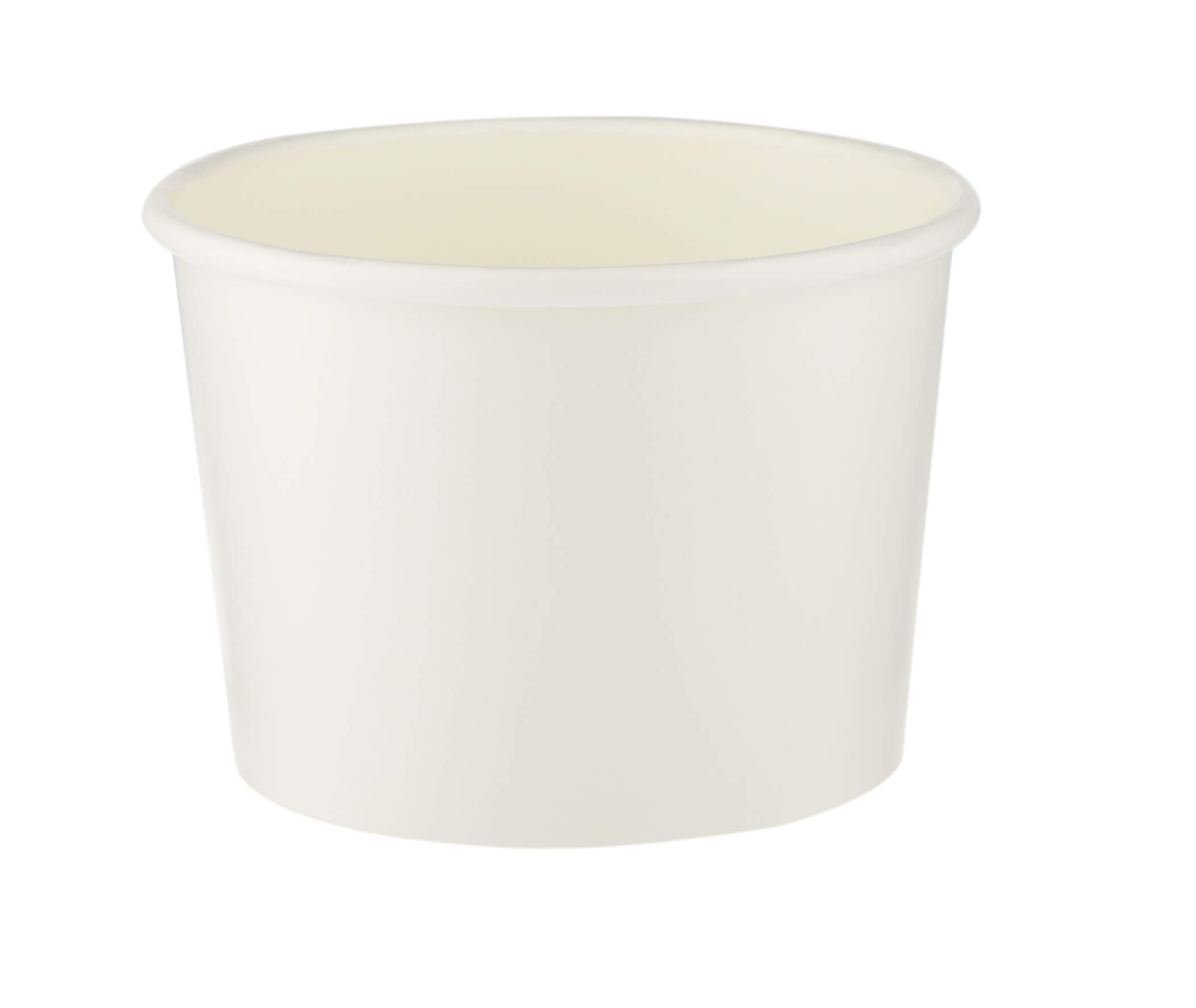 12 Oz White Paper Noodle Bowl with Paper Lid Pieces - Hotpack Global