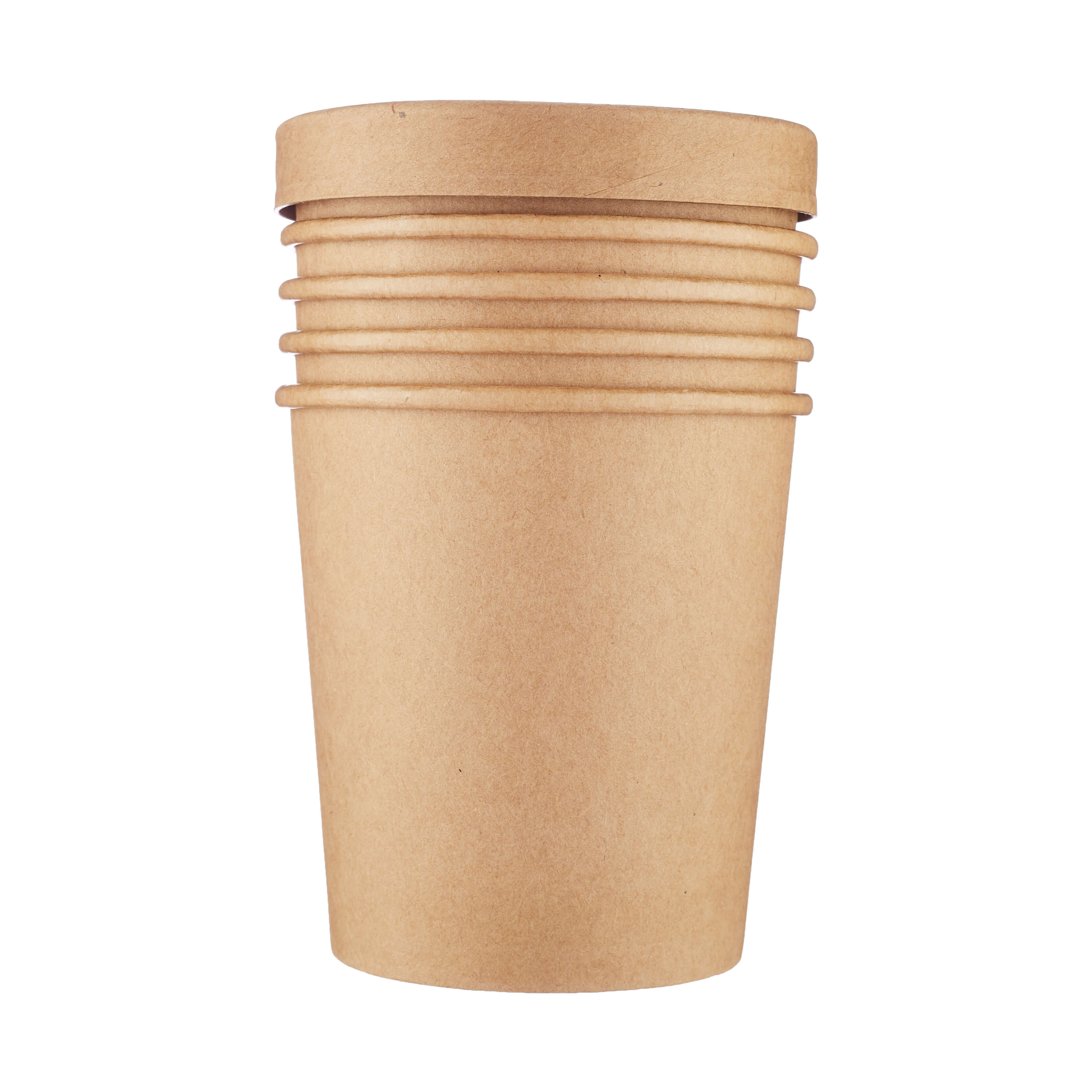 16 Oz Kraft Paper Noodle Bowl with Kraft Lid - Hotpack UAE