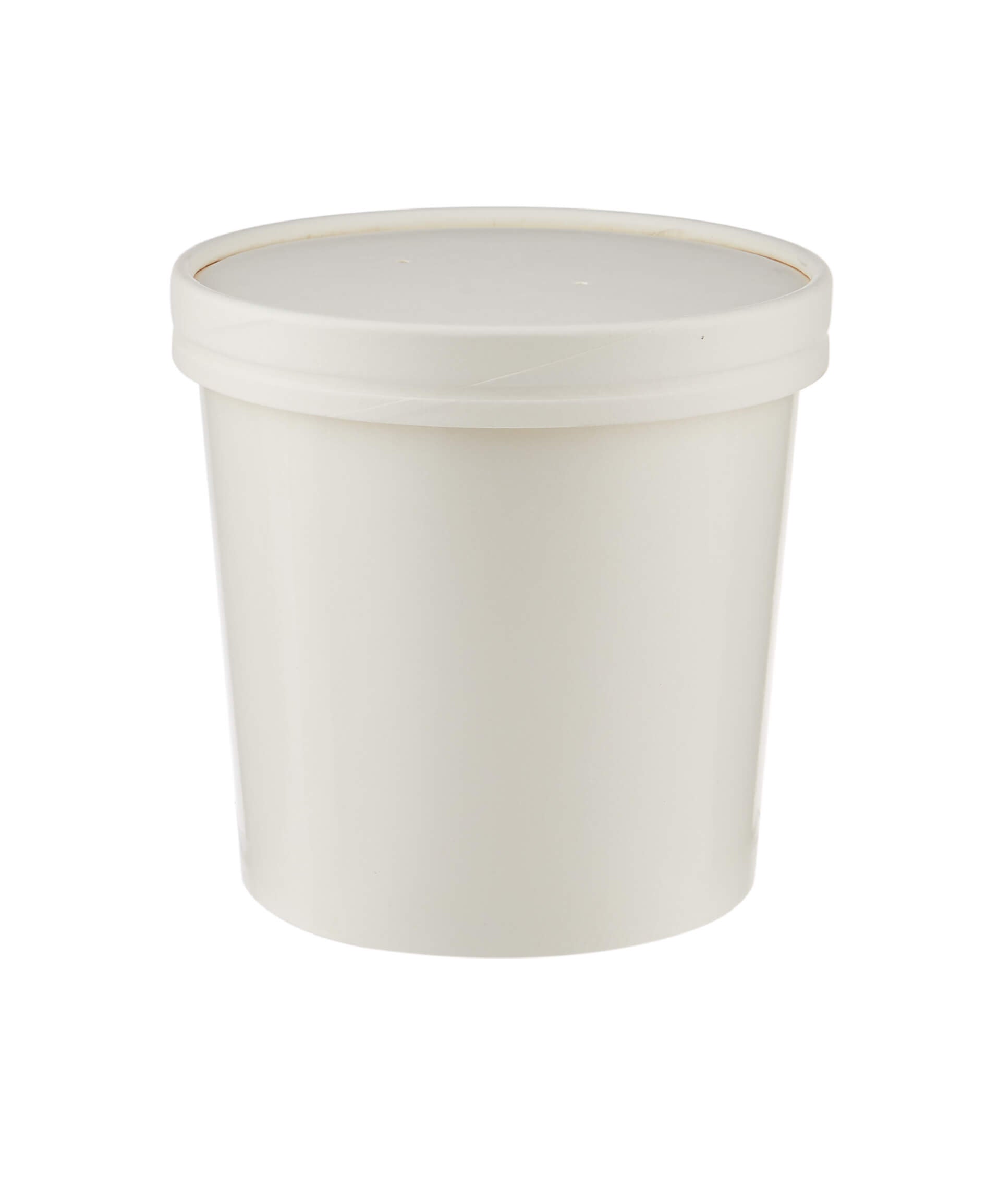 26 Oz White Paper Noodle Bowl with Paper Lid - Hotpack Global