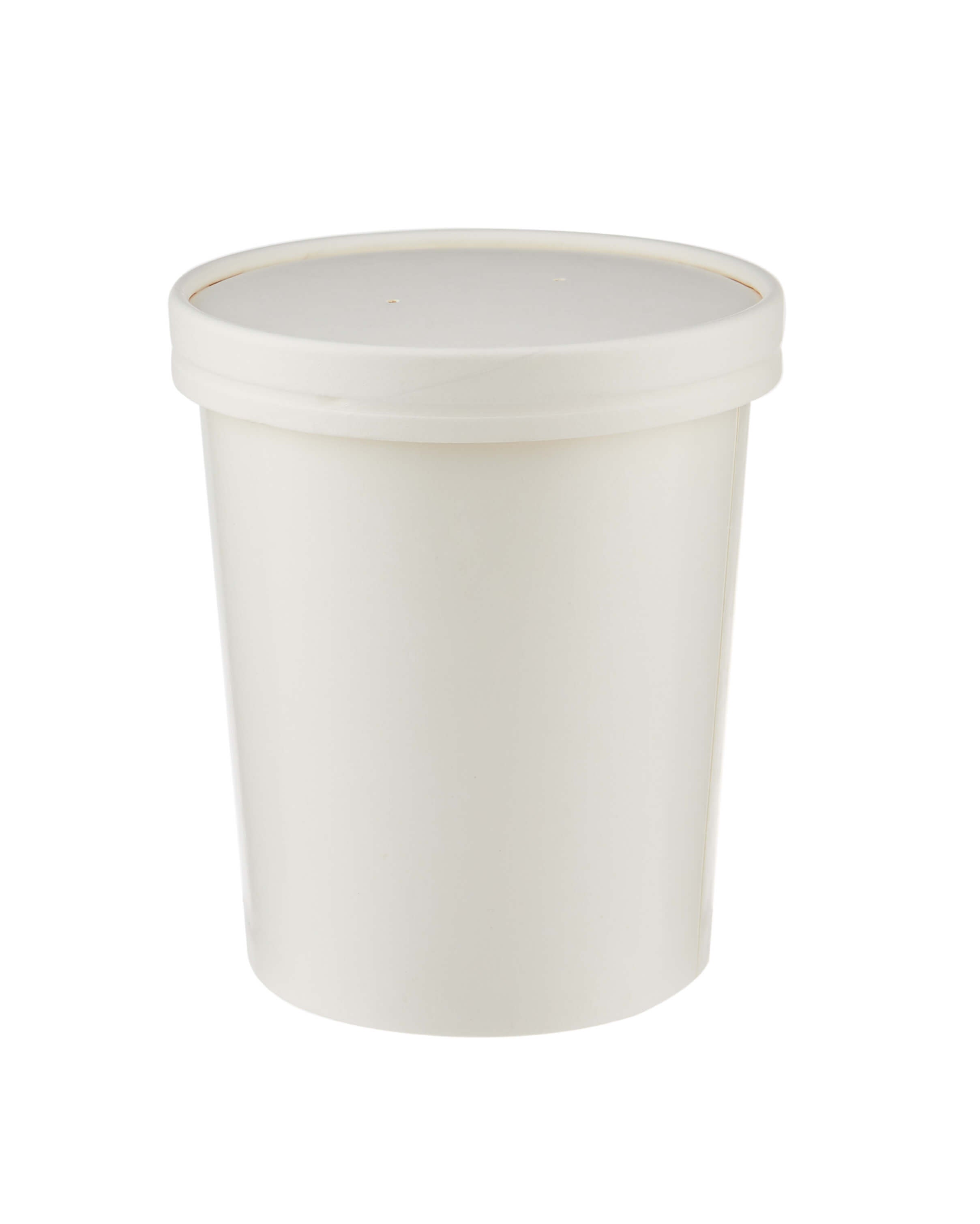 32 Oz White Paper Noodle Bowl with Paper Lid - Hotpack Global