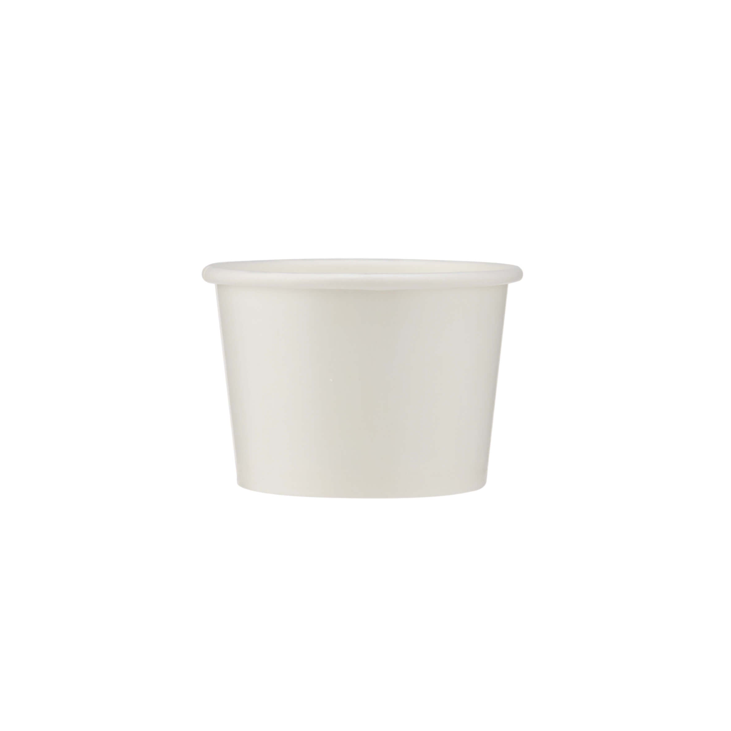 Paper Ice Cream Cup White 