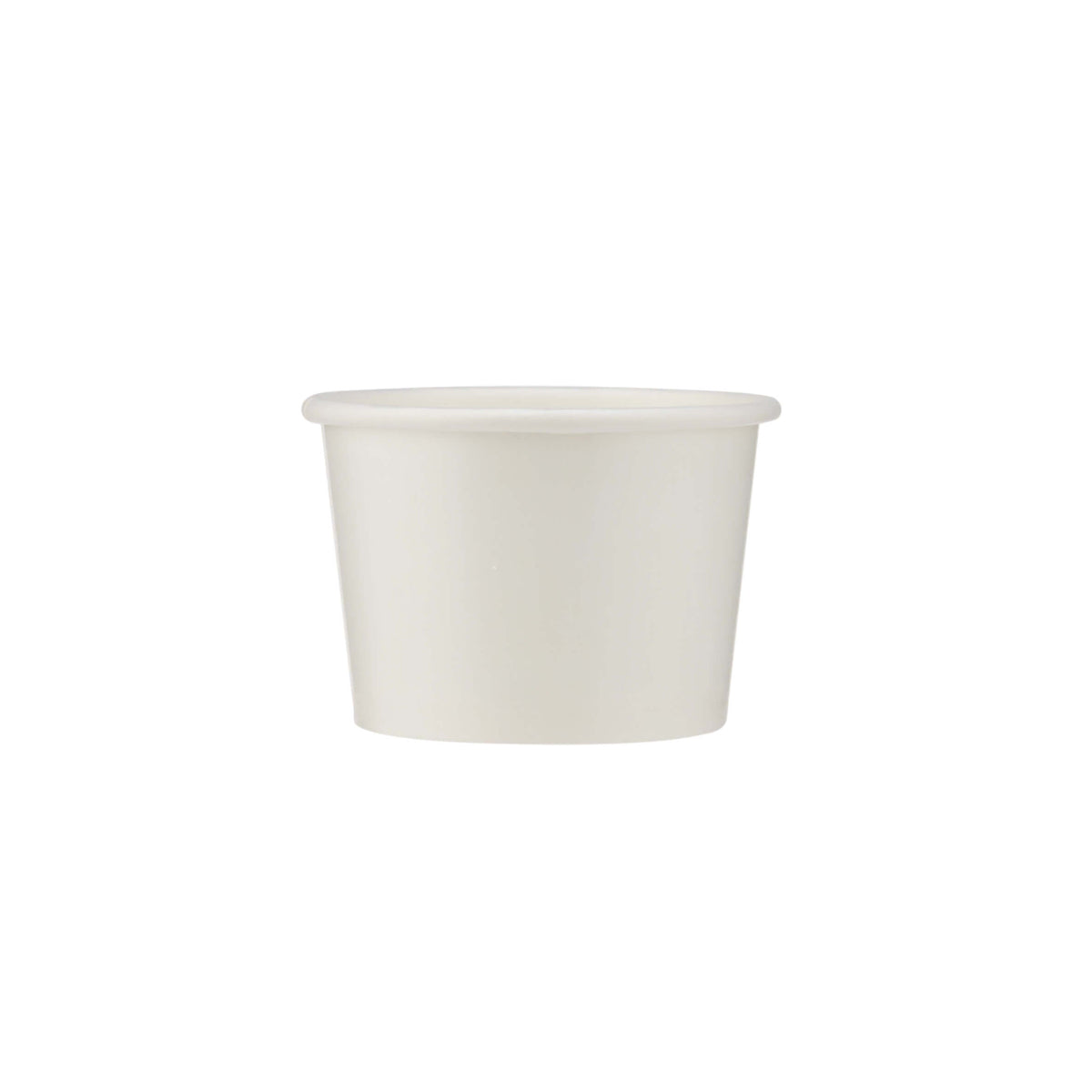Paper Ice Cream Cup White 