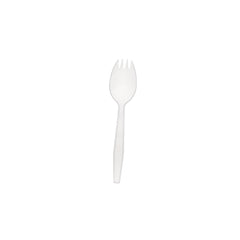 Plastic White Spork 
