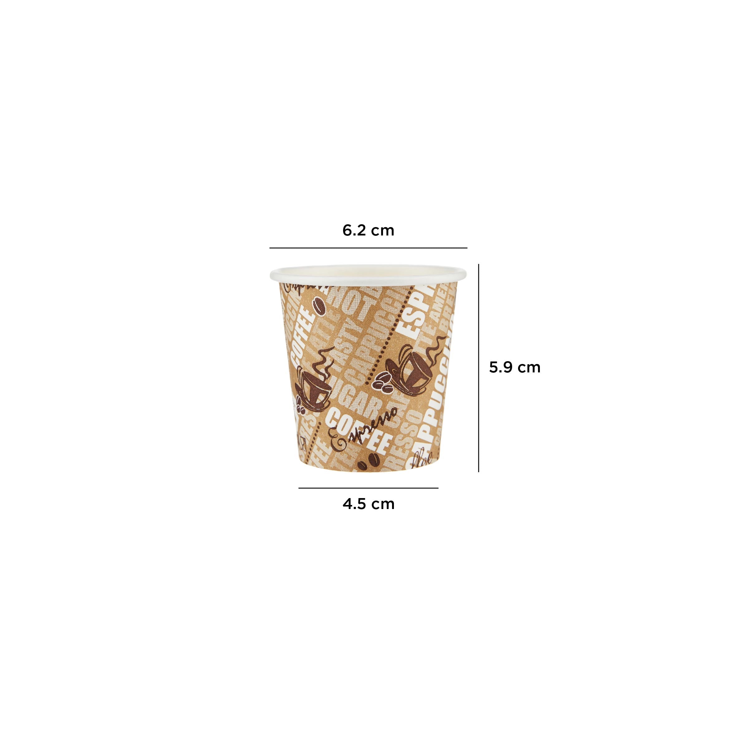 Printed Singl__ Wall Paper- Cups