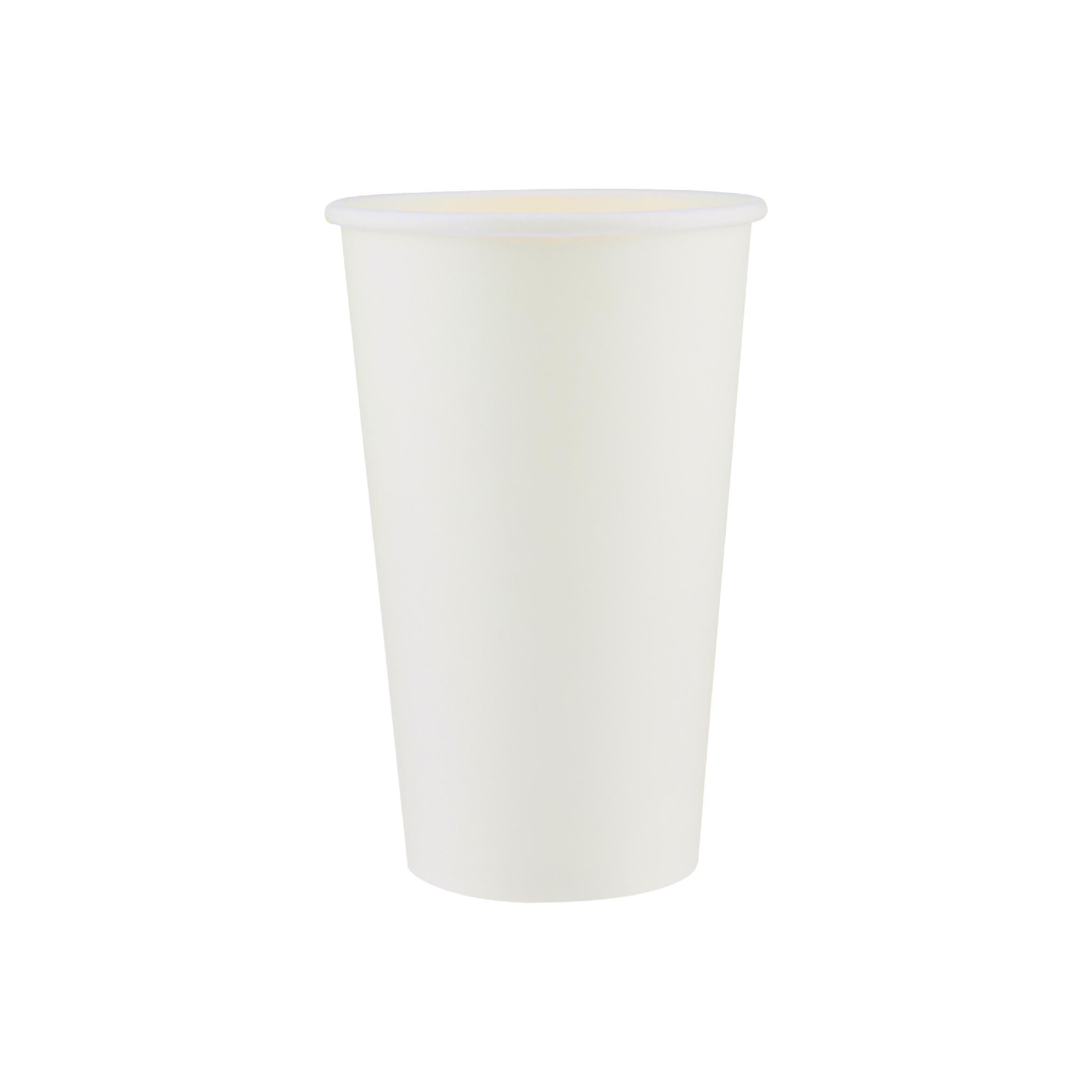 16 oz Heavy Duty White Single Wall Paper Cups - Hotpack UAE