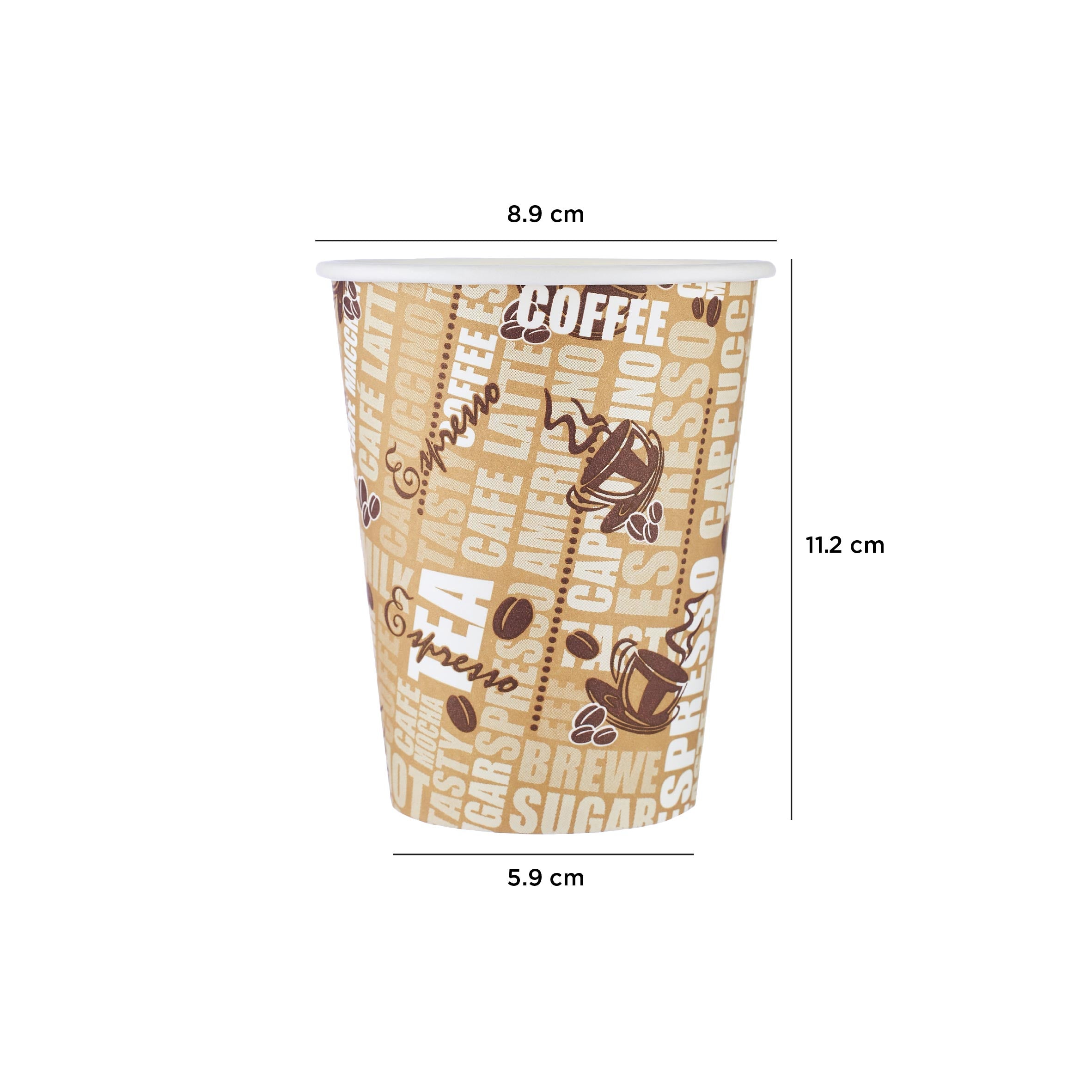 Printed Single Wall Paper Cups - Hotpack UAE