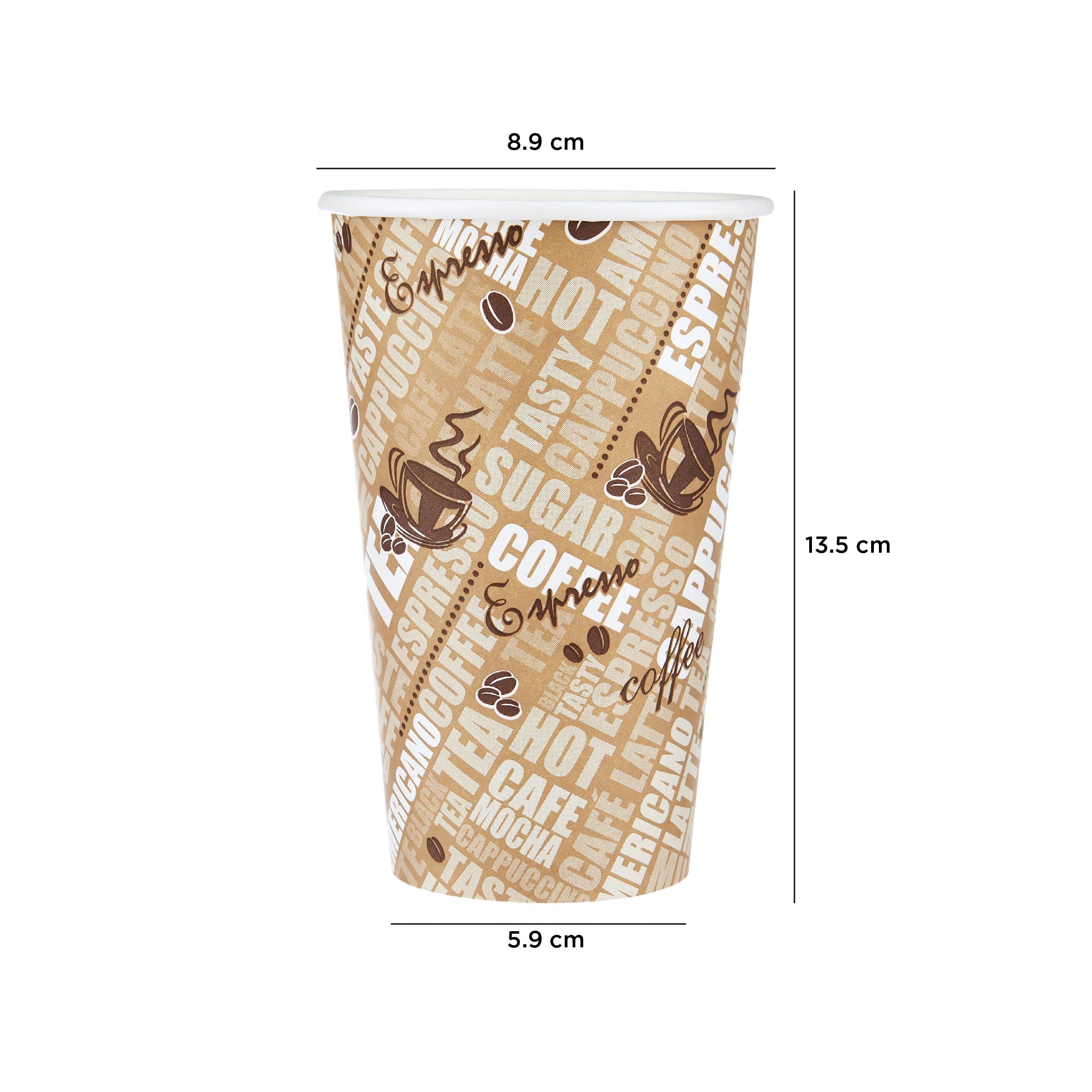 Printed Single Wall Paper Cups - Hotpack UAE