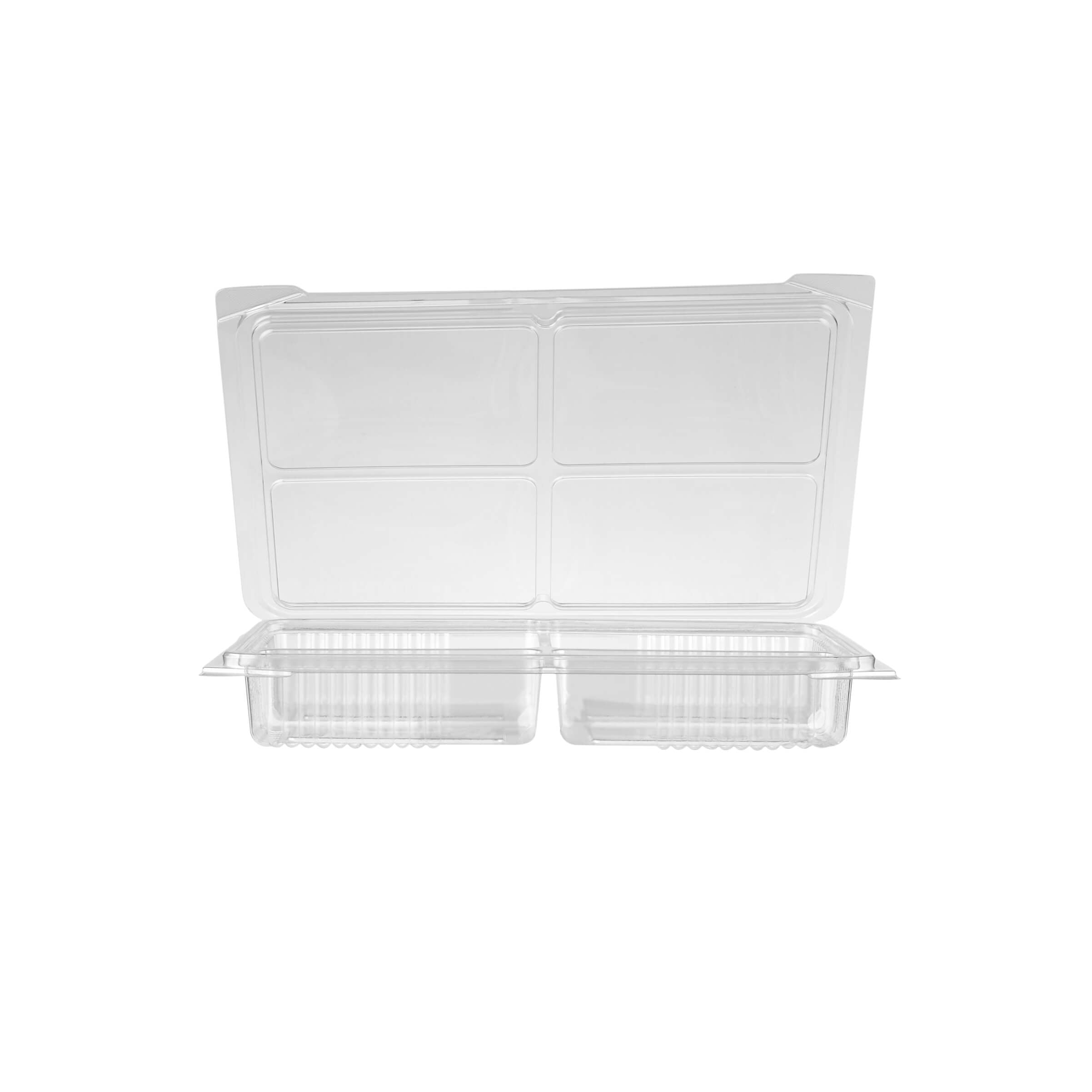 Clear Compartment Clamshell PET container – Hotpackjordan